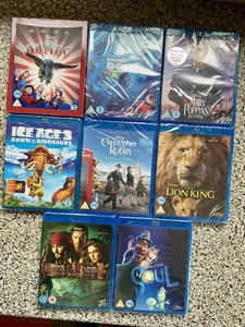 disney blu ray bundle, 8 Brand New Disney Blu-ray DVDs Sealed Inc Dumbo 3D Cheap - Bild 1 von 9