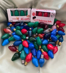 83 Loose C7 Bulbs plus 1 Box of Green & 1 Box of Red 30B2 - Picture 1 of 1