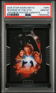2025 Topps Star Wars Meiyo Star Wars: Revenge of the Sith Japanese Poster PSA 10 - Picture 1 of 3
