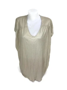 Paul & Joe Made In France Womens Linen Blend Metallic Sleeveless Knit Top Size 2 - Picture 1 of 4
