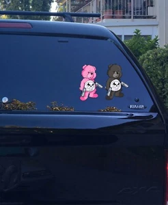 30-220 Punisher Care Bear Frank Castle niedlicher Vinyl-Fensteraufkleber - Bild 1 von 5