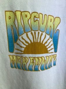 Rip Curl T-Shirt Mens Large White McKevlins Surf Shop South Carolina 100% Cotton - Picture 1 of 13