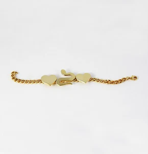 Bracciale Bulli & Pupe Bijoux in ottone dorato con cuori e serpente - Foto 1 di 1