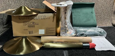 (QTY 2)Lumisource Contemporary Glam Adjustable Height Barstool W/ Swivel Green - Image 1 of 4