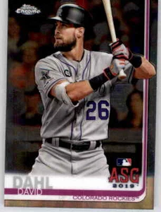 2019 Topps Chrome Update All Star Game David Dahl Insert MLB PWE Rockies #99 - Imagen 1 de 2