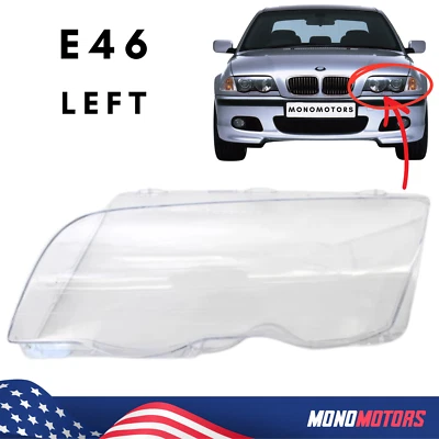 Lente Faro Izquierdo PARA BMW SERIE E46 3 (99-01 Sedán) 4 PUERTAS XENÓN CUBIERTA TRANSPARENTE Foto 1 de 4