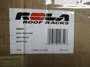 ROLA ACADIA ROOF RACK REX PART#59680, NEW - Picture 1 of 4