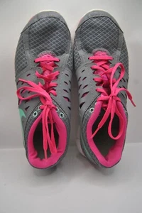 Size 10 - Nike Flex 2013 Run Grey Pink Turquoise - Picture 1 of 12