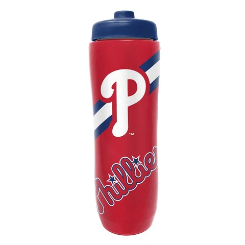 Philadelphia Phillies 32oz Squeezy Water Bottle, MLB Licensed BPA Free Cover