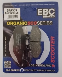 EBC Organic FRONT Disc Brake Pads Fits PIAGGIO BEVERLY 350 (2016 to 2021) - Picture 1 of 6
