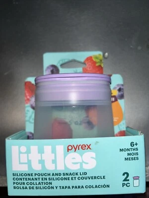 Pyrex Littles Pyrex Petits Silicona Púrpura Snack Bolsa 5 Onzas Totalmente Nueva Foto 1 de 2