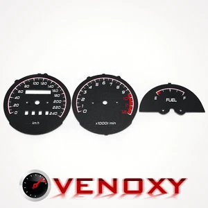 Yamaha XJ 900 1984-1991 KM/H Aftermarket Instrument Cluster Black Gauge Faces - Picture 1 of 1