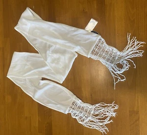 Ann Fontaine White Lace Scarf Vintage - Picture 1 of 4