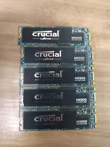Lot of 5 Crucial MX500 500GB M.2 SATA SSD - Untested, Sold As-Is - Picture 1 of 3