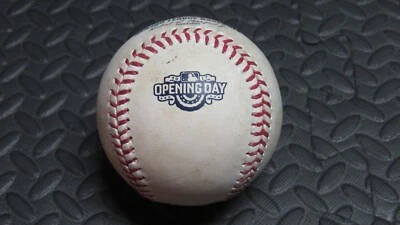 2017 Nolan Arenado Colorado Rockies Game Used MLB Baseball 2017 Opening Day Logo - Image 1 of 4