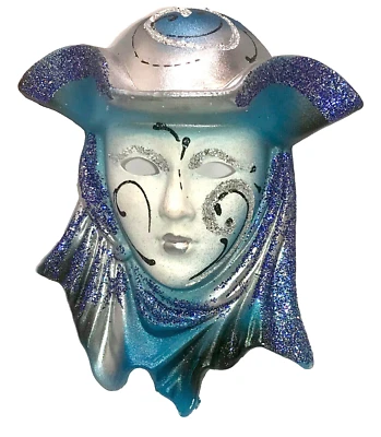 Máscara de pared de cerámica facial arte arcilla 5" hecha a mano en Italia Maschera del Galeone  Foto 1 de 4