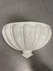 White Ceramic Wall Hanging Decoration Made in Italy - Picture 1 of 9