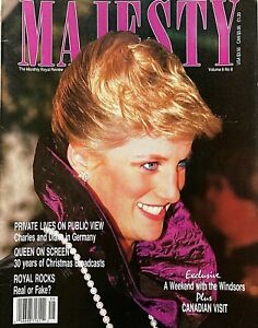 PRINCESS DIANA December 1987 MAJESTY Magazine A WEEKEND WITH THE WINDSORS