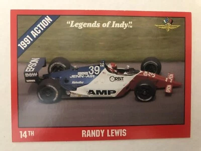 RANDY LEWIS 14TH PLACE - Legends of Indy #15 - Indianapolis 500 Trading Card - Image 1 of 2