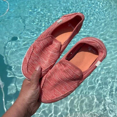 Sanuk Mujer Naranja Tejido Mocasín Informal Zapatos Tenis 9 Medianos (B,M) 9712 Foto 1 de 4