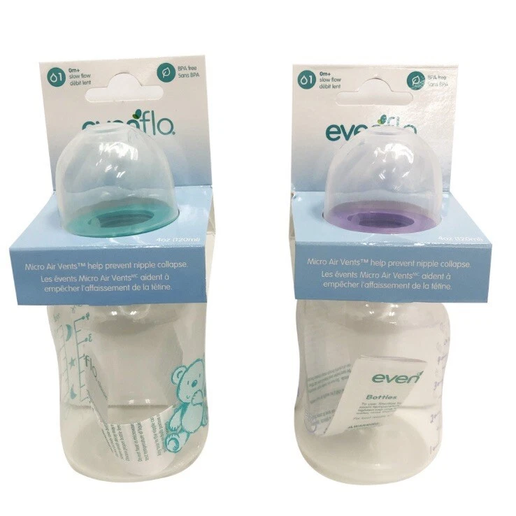 Evenflo Baby Bottle 4oz, 1pk Assorted - Image 1 of 1