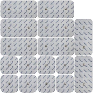 Axion Pack of 16 Electrodes. Square Self-Adhesive Pads 5x5 & 10x5cm for TENS EMS - Picture 1 of 1