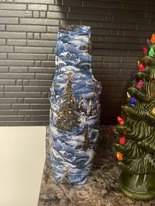 Wine Bottle Tote/Bag/Carrier Insulated And Lined (handmade) - Picture 1 of 3