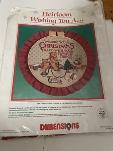 Dimensions Christmas Counted Cross Stitch Kit Vintage 1988 - New - Picture 1 of 2
