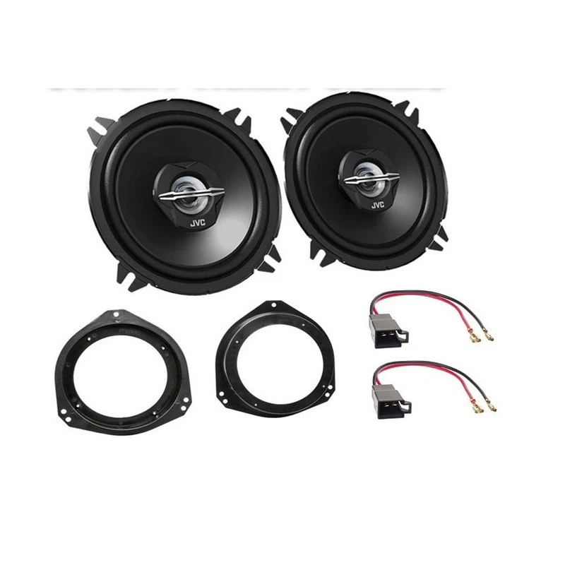 Opel Corsa C Einbauset JVC KFZ Lautsprecher 13cm 250W+Lautsprecherringe+Adapter - Bild 1 von 1