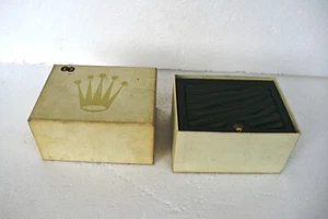 Vintage Rolex Watch Box Case Green Color Leather Original With Rolex Mark Rare"1 - Picture 1 of 14