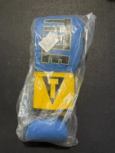 TITLE Enforcer Official Pro Fight Gloves 3.0 10oz - Blue/Yellow/Black - Picture 1 of 6