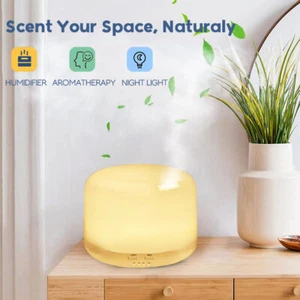 500ML Premium, Essential Oil Diffuser w/ Remote Control 5 in 1 Ultrasonic Aroma - Picture 1 of 12