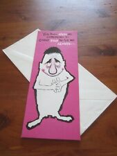 Vtg 70s Funny Greeting Card Unused +envelope by Norcross USA Sarcastic/romantic