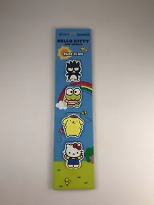 4er Set Hello Kitty and Friends Sanrio Seitenclips Lesezeichen Keroppi Badtz NEU - Bild 1 von 2
