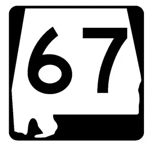 Alabama State Route 67 Aufkleber R4452 Highway Schild Straßenschild Decal - Bild 1 von 1