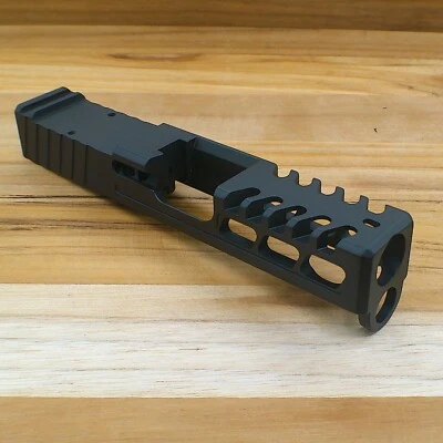 KINETI-TECH For Glock 26 Stripped Slide Black RMR Raptor and Lightning cut USA MADE