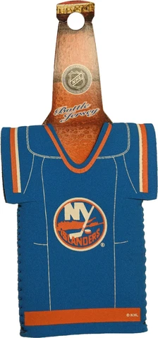 New York Islanders Bottle Jersey Holder Cooler NHL Official Beer Koozie Cover