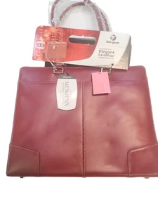 Sac fourre-tout femme élégant en cuir pour ordinateur portable Targus 15" rouge - Photo 1/9
