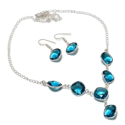 Facettierter Indicolith Turmalin Edelstein Ethno 925 Sterling Silber... - Bild 1 von 4