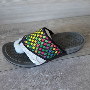 Baretraps Womens Dasie Sandals Size 8.5 Black Multi Rebound Technology Thong - Picture 1 of 14