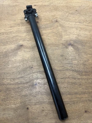 Kalloy Seatpost 28.6mm 400mm Zero Setback Black 2 Bolt - Image 1 of 4