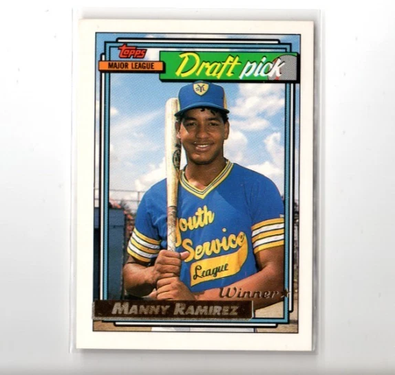 1992 Topps Gold Winner Manny Ramirez Parallel Rookie Card #156 Cleveland Indians - Imagem 1 de 1