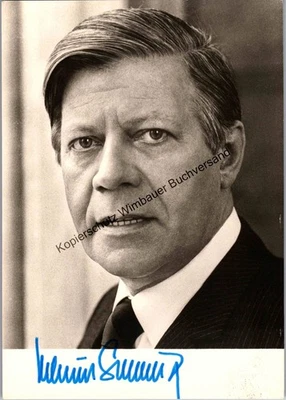 Original Autogramm Helmut Schmidt Bundeskanzler /// Autogramm Autograph s 335097 - Bild 1 von 2