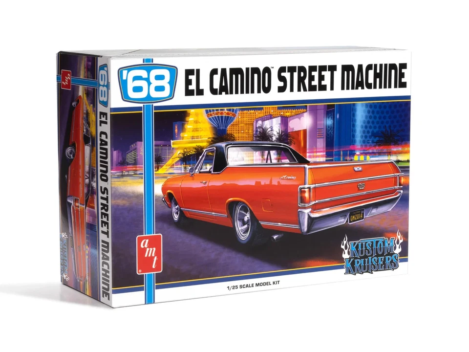 AMT 1484 1 25 Street Machine 1968 Chevy El Camino Car Plastic Model Kit