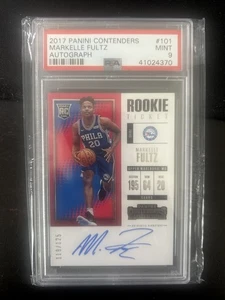 Boleto de novato Contenders Markelle Fultz 2017-18 radiocontrol automático/125 PSA 9 as - Imagen 1 de 1