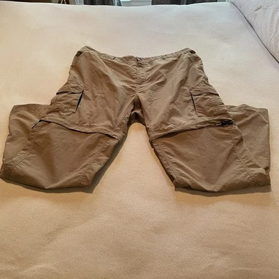 Magellan Outdoors Men's Fish Gear Convertible Cargo Pants 2XL Tan w Belt Loops - Image 1 of 4