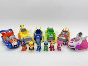 FULL SET Paw Patrol Super Mighty Pups Charged Up Light & Sound Vehicles + Figure - Picture 1 of 23
