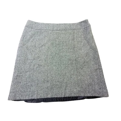 Falda Merona Tweed Línea A Gris Mezcla Lana Talla 18W Foto 1 de 3