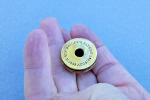 BAILEY'S PATENT AUG. 31. 1858 AUG. 6. 1867 PLANE NUT, BRASS W/ KNURLS, STANLEY - Picture 1 of 4