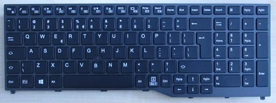 Keyboard/Tastatur black Fujitsu CELSIUS H780 H7510 US-/QWERTY-Layout gem. Foto - Bild 1 von 2